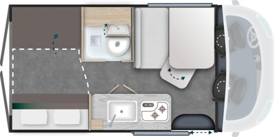 Chausson Van Road Line - Grundriss